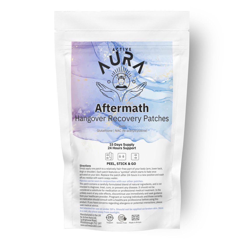 Active Aura | Aftermath Patches Night-Out Routine Support | Powered by Matrix Patchtech | Plant-Powered Blend | Vegetarian & Gluten-Free | UK Manufactured | (30) Patches
