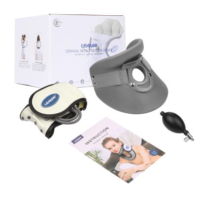 Aumotop LEAMAI Neck Brace for Pinched Nerve Relief, Inflatable Neck Traction Device for Pain Relief At Home and On the Go