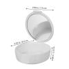 Ipetboom Denture Storage Container Box White with Lid False Teeth Holder Orthodontic Retainer Case Leakproof Travel-Friendly Denture Bath Organizer view 2
