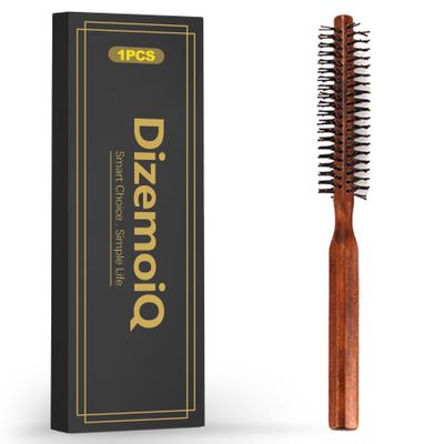 DizemoiQ Beard Brush for Men, Wild Boar Bristles, High-Quality Beard Care Brush for Styling and Beard Oil Distribution, Ideal for Beard Comb Supplement