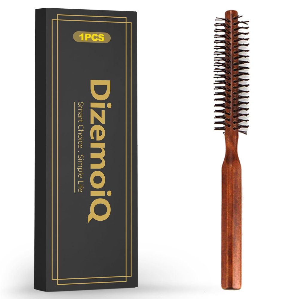 DizemoiQ Beard Brush for Men, Wild Boar Bristles, High-Quality Beard Care Brush for Styling and Beard Oil Distribution, Ideal for Beard Comb Supplement