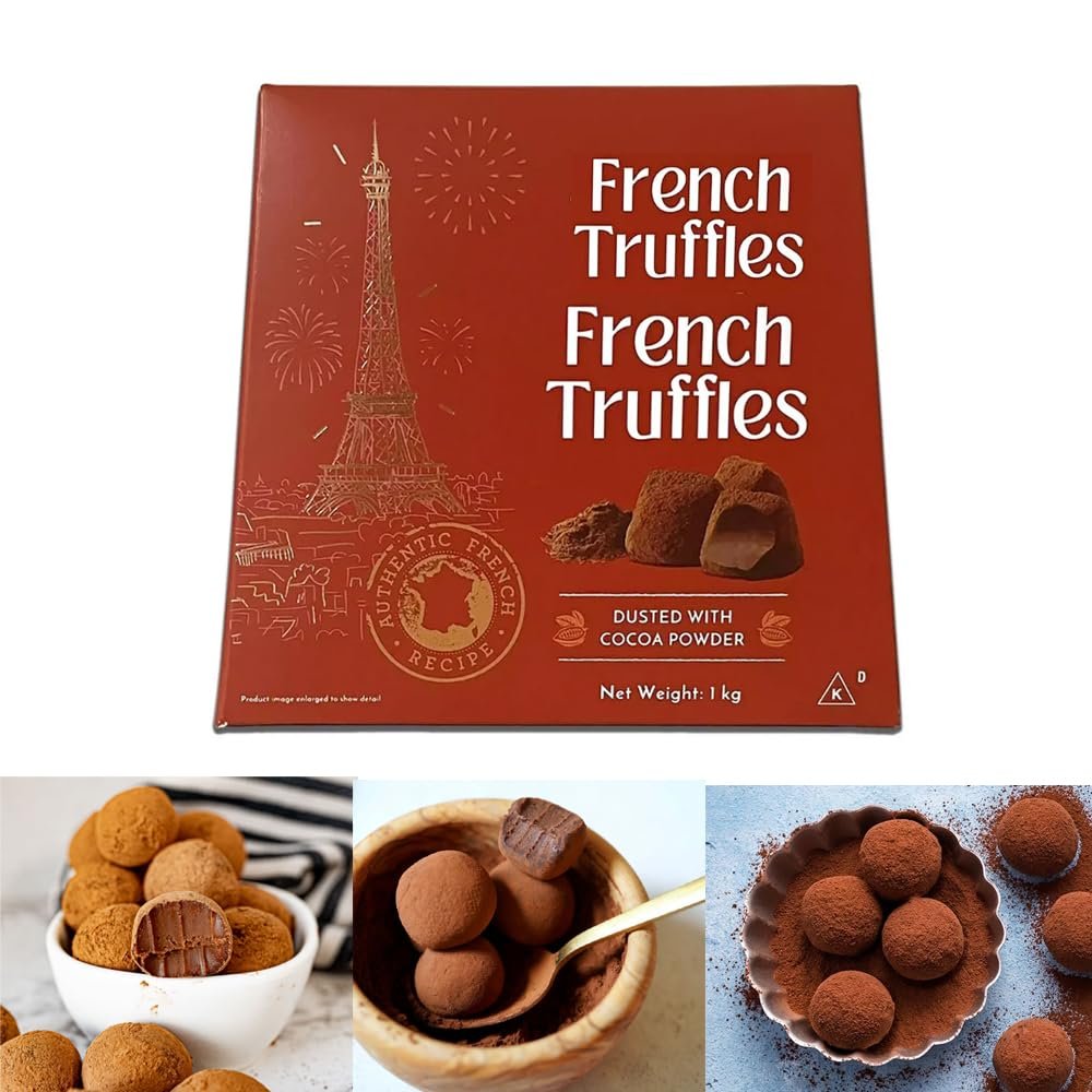 Cocoa Dusted Truffles 1kg - French Truffles - Rich Taste and Intense Flavour