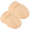 VICASKY 2 Pairs Beige Sponge Shoulder Pads 1.0Cm Thick Removable Foam Shoulder Cushions for Women and Men Blazer Coat Jackets Clothes Sewing Accessories view 1