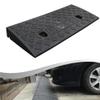 Plastic Kerb Ramp, 500x220x50mm Non-Slip Threshold Ramp for Cars, Bicycles, Wheelchairs and Scooters, 30mm Height for Uphill Access, Heavy Duty Rubber and Plastic Construction,Black view 2