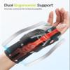 Rakiie Ergonomical Thumb Support with 2 Support Bars, Stable Thumb Spica Splint for Trigger Thumb Right Hand or Left Hand, Thumb Brace for Arthritis, Work, Women and Men (Gray, S/M) view 2