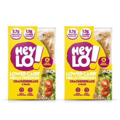HeyLO Low Carb Crackers, 1.5g Carbs & 5.7g Protein