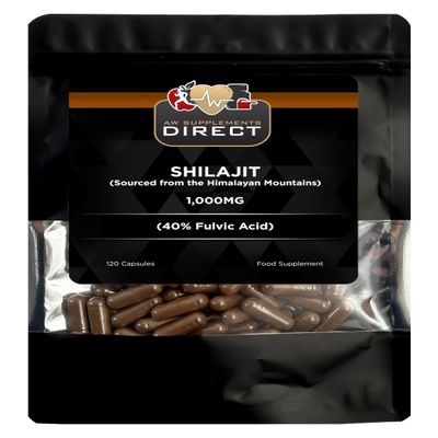 AW Shilajit Capsules | 120 High Strength Himalayan Shilajit Extract Supplements - 1000mg per Serving | Non-GMO & Gluten Free | Made in The UK