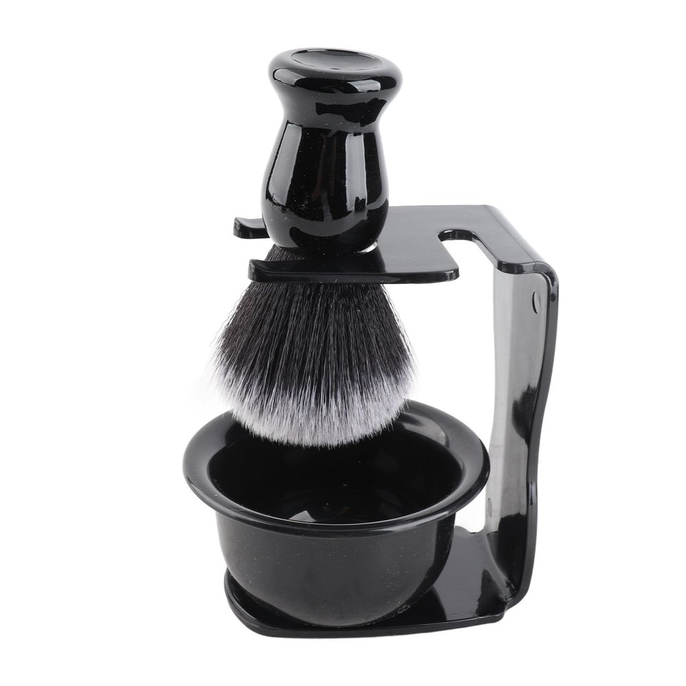 FreshCart Basics Beard Shaving Brush Bowl Holder Set Sturdy Beard Cleaning Tool for Men Gift, Father's Day, Holiday 3pcs