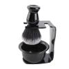 FreshCart Basics Beard Shaving Brush Bowl Holder Set Sturdy Beard Cleaning Tool for Men Gift, Father's Day, Holiday 3pcs view 1