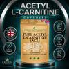 Pure Acetyl L-Carnitine Capsules (ALCAR) | High Strength Acetyl-L-Carnitine Supplement | Crown Supplements (180 Capsules) view 3