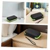 TEHAUX Shockproof EVA Storage Bag for with Lanyard, Portable Protective Case with Green Zipper, Household Non-Contact Carrying Pouch view 4