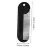 Angoily Zinc Alloy Portable Beard Comb for Men, Sturdy Hair Styling Tool in Black, Useful Beard Supply for Grooming and Salon Use view 2