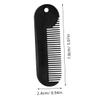 ARTSEWPLY Zinc Alloy Beard Comb Portable Hair Accessory Black Mini Styling Comb for MenS Beard Grooming Salon Use view 2