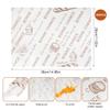 100 Pieces Greaseproof Paper Sheets 38 X 28 cm Retro Newspaper Printing Style Food Wrapping Papers, Safe Greaseproof Deli Wrap Papers for Sandwiches, Deli Foods, Burgers, Chips view 2