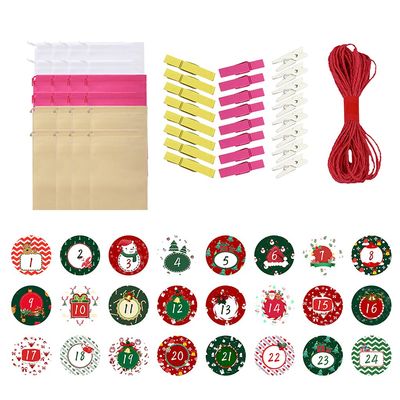 Lodoot Candy Bag 24 Days for Christmas Decoration Set