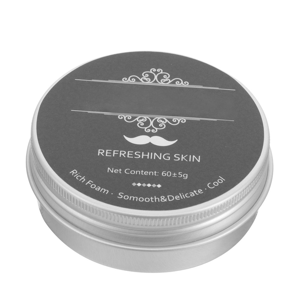 Alipis Shaving Soap Essential Oil and Beard Men with Peppermint Portable Travel Shaving Soap, for Smooth and Practical Wet Shave