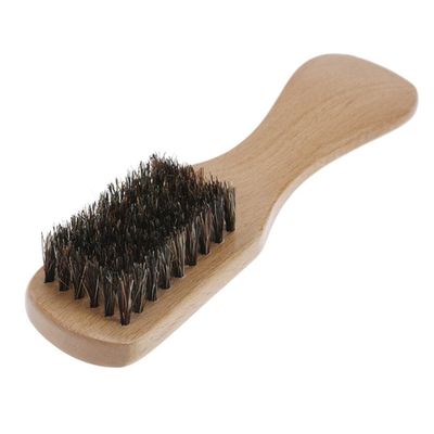 ABOOFAN Wooden Handle Beard Brush Khaki Beardsmen Care Cleaning Tool for Beard Styling and Maintenance