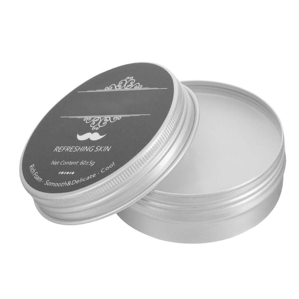 FOMIYES Shaving Soap Smooth and Moisturizing Shave Men's for Beard Grooming Peppermint with Delicate Workmanship and Safe Essential Oil Material, for Travel Use