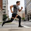 2 Pairs Full Leg Compression Sleeve Thigh High Compression Stockings Socks Leg Sleeve for Running Basketball Sport Cycling Reduce Varicose Veins and Swelling Black XL view 2