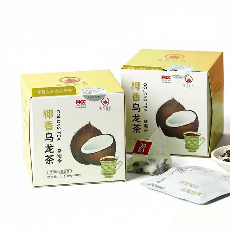 Pure Natural Herbal Tea, Coconut Oolong Tea Bag, 100g/3.52oz