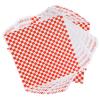 200 Red Checkered Wax Deli Liners, 7.1 X 7.1 In Inserts For Food Baskets, Greaseproof For Sandwiches & Fries view 1