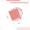 200 Red Checkered Wax Deli Liners, 7.1 X 7.1 In Inserts For Food Baskets, Greaseproof For Sandwiches & Fries view 4
