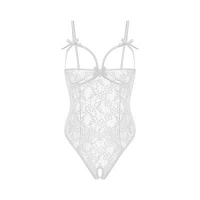 Sexy Outfits For The Bedroom, Lace Teddy Lingerie Women'S One Piece Date Night 'S Day Outfits Women Lingerie Sets Uk Plus Size Womens Bodysuits Valentine Lingerie Set (L, White)