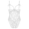 Sexy Outfits For The Bedroom, Lace Teddy Lingerie Women'S One Piece Date Night 'S Day Outfits Women Lingerie Sets Uk Plus Size Womens Bodysuits Valentine Lingerie Set (L, White) view 3