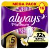 Always Platinum Secure Night Extra (Size 5) Sanitary Towels with Wings 16 Pads view 1