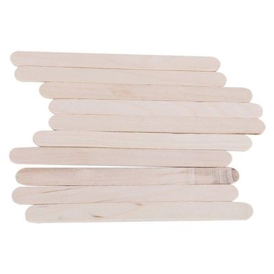 LUCKDANO 400PCS Wooden Ice Cream Sticks for DIY Art Craft Projects - Safe and Eco-Friendly Wooden Crafting Sticks for Kids and Adults - Ideal for Dessert Making and Classroom Activities