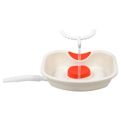 SWOOMEY Reclining Hair Wash Tub with U-Shaped Water Circulation Portable Shampoo Basin for Home Care Elderly and Bedridden Individuals