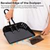 17 Inch Metal Large Handheld Dustpan and Hand Broom Brush Set for Sweeping Small Items in Indoor and Outdoor Space Pet Hair Sweeper view 2