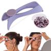 BZOBN Eyebrow Face and Body Hair Threading and Removal System, Purple, Manual Epilator with Threading Tool view 1