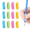 12 Pcs Pencil Grips for Adults Toddlers, Ergonomic Silicone Pencil Grip for Children Handwriting, Soft Pen Grips Kids Writing Aid, Pen Holder Grip Writing Tool for School Office (Four Colors)