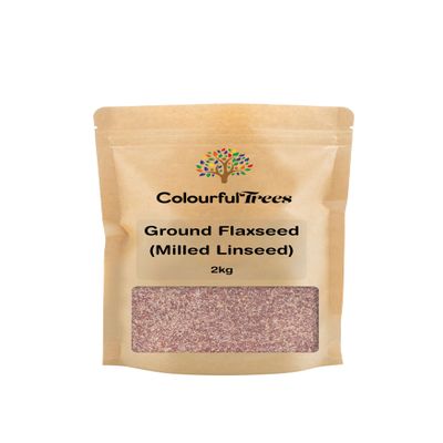 Ground Flaxseed (Milled Linseed) 2kg by Colourful Trees