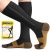 Ailaka 15-20 mmHg Zipper Compression Socks for Women Men, Closed Toe Support Graduated Medical Varicose Veins Hosiery, Perfect for Athletics, Running, Flight Travel, Support, Edema, Pregnancy view 1
