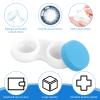 ASelected 20 Pack Contact Lens Cases, Contact Lenses Case with Left/Right Caps, Leak-Proof Contact Lenses Holder Box for Home Travel Outdoor, Colorful view 3
