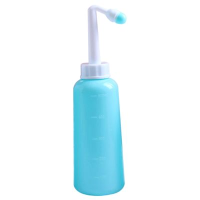 Perineal Bottle for Postpartum Care, 500ml Portable Handheld Upside Down Peri Bottles with Cover, Postpartum Essentials for New Moms Perineal Recovery & Cleaning, Sky-Blue, Zuhause Gebrauch