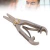 Jectse Round Tip Nose Hair Trimmer Manual Scissors Multi-Functional Grooming Tool for Men and Women Ti Alloy Material Compact Design for Easy Use view 2
