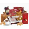 Festive Christmas Food Hamper In Open Bamboo Tray - With Brandy Christmas Pudding, Shortbread, Jam, Tea & Chocolate Pralines Luxury Sharing Gift for Couples, Mum, Wife or Birthdays view 1