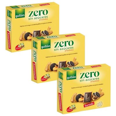 Gullon Sugar Free Chocolate Assortment | Pack of 3 x 319g