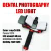 Dental Mobile Phone Camera Fill Light - 360 Adjustable LED Video Light Studio Kit with Professional Brightness Control for Dental Photography view 2