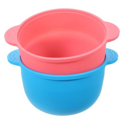 BELLIFFY 2pcs Silicone Wax Pot Replacement Bowls for Hair Removal Waxing with Large Capacity, Easy to Clean and Convenient to Carry, for Removing Hair of Face and Underarm Random Color