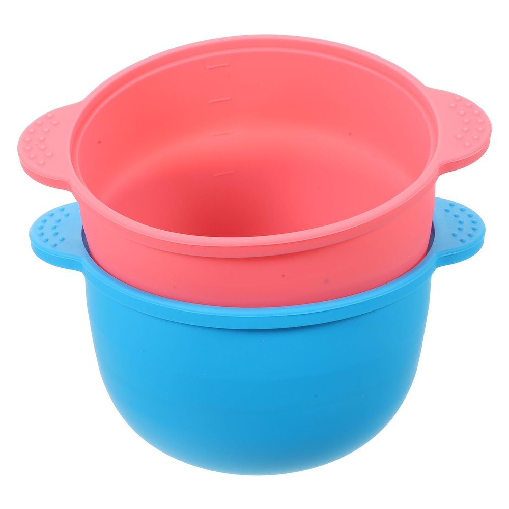 BELLIFFY 2pcs Silicone Wax Pot Replacement Bowls for Hair Removal Waxing with Large Capacity, Easy to Clean and Convenient to Carry, for Removing Hair of Face and Underarm Random Color