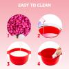 BELLIFFY 2pcs Silicone Wax Pot Replacement Bowls for Hair Removal Waxing with Large Capacity, Easy to Clean and Convenient to Carry, for Removing Hair of Face and Underarm Random Color view 2