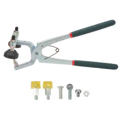 DouWen MO Car Dent Repair Plier, Professional Auto Body Repair Tool, High Efficiency Universal Edge Repair Kit for Hood Door with Bracket Accessory and 6pcs Accessories, Durable Metal
