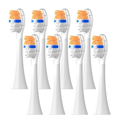 8 Pcs Replacement Brush HeadsCompatible for Philip Diamond Series HX6064 HX6930 HX6730 Sonic Electric Toothbrush Vacuum Nozzle A3(8 Orange A3)