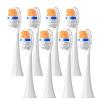 8 Pcs Replacement Brush HeadsCompatible for Philip Diamond Series HX6064 HX6930 HX6730 Sonic Electric Toothbrush Vacuum Nozzle A3(8 Orange A3)