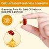 Pumpkin Seed Oil Capsules | 1000mg with Pumpkin Seed Extract | Supports Hair, Skin, Nails & Vitality | Cold Pressed with Fatty Acids | 300 Softgels | Non-GMO, Gluten Free view 3