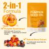 Pumpkin Seed Oil Capsules | 1000mg with Pumpkin Seed Extract | Supports Hair, Skin, Nails & Vitality | Cold Pressed with Fatty Acids | 300 Softgels | Non-GMO, Gluten Free view 4